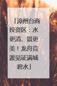 漳州台商投资区：水更清、景更美！龙舟竞渡见证满城碧水