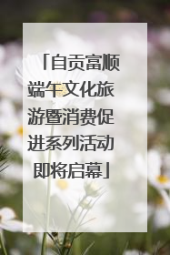 自贡富顺端午文化旅游暨消费促进系列活动即将启幕
