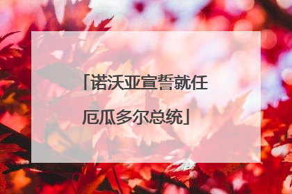 诺沃亚宣誓就任厄瓜多尔总统