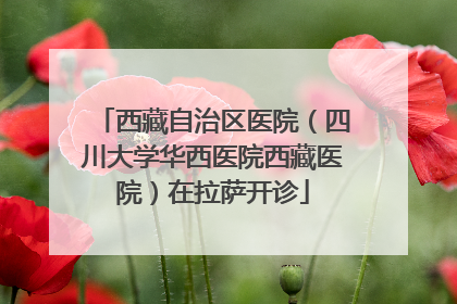 西藏自治区医院（四川大学华西医院西藏医院）在拉萨开诊