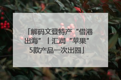 解码文登特产“借港出海”丨汇润“苹果”5款产品一次出圈