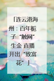 连云港海州：百年栀子“触网”生金 直播开出“致富花”