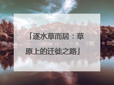逐水草而居：草原上的迁徙之路
