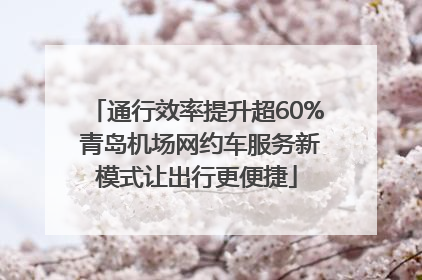 通行效率提升超60% 青岛机场网约车服务新模式让出行更便捷