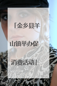 金乡县羊山镇举办促消费活动