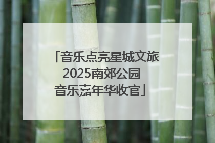 音乐点亮星城文旅 2025南郊公园音乐嘉年华收官