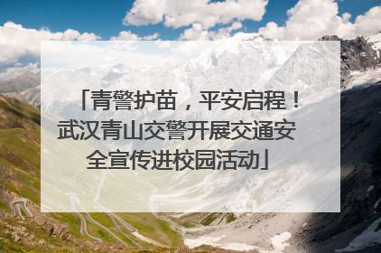 青警护苗，平安启程！武汉青山交警开展交通安全宣传进校园活动