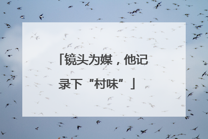镜头为媒，他记录下“村味”