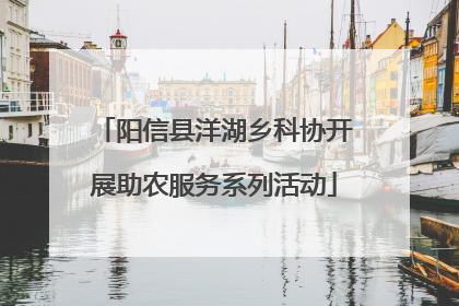阳信县洋湖乡科协开展助农服务系列活动