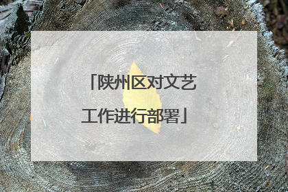 陕州区对文艺工作进行部署