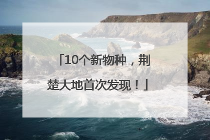 10个新物种，荆楚大地首次发现！