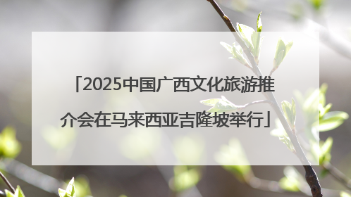 2025中国广西文化旅游推介会在马来西亚吉隆坡举行