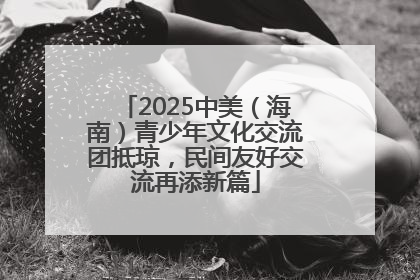 2025中美（海南）青少年文化交流团抵琼，民间友好交流再添新篇