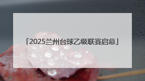 2025兰州台球乙级联赛启幕