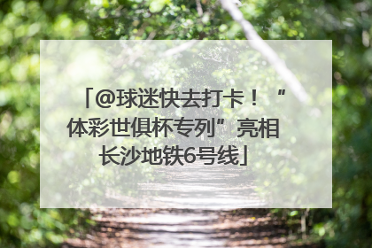 @球迷快去打卡！“体彩世俱杯专列”亮相长沙地铁6号线