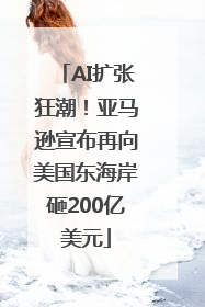 AI扩张狂潮！亚马逊宣布再向美国东海岸砸200亿美元