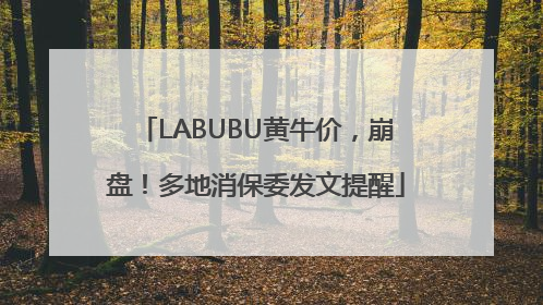 LABUBU黄牛价，崩盘！多地消保委发文提醒